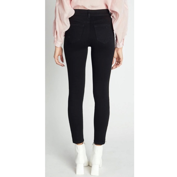 Global Funk Denmark High Rise Black Skinny Jeans with Zipper Ankle - Picture 3 of 9
